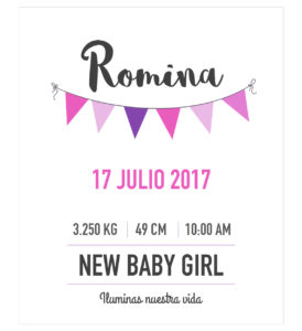 Banner Info Bebé Fiesta Niña