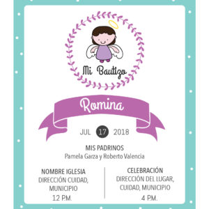 Invitación de Bautizo