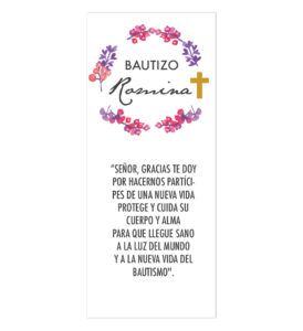 Oración Flores Bautizo