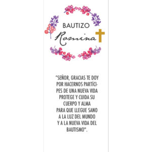 Oración Flores Bautizo