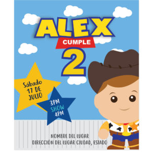 Invitación de Cumpleaños Woody