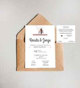 Diseño invitación boda