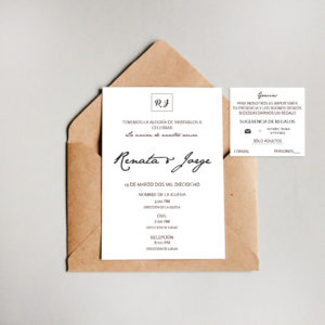 Invitación Boda Cuadro