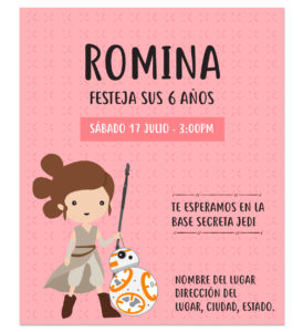 Invitación de Cumpleaños Rey La Fuerza