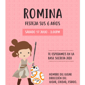 Invitación de Cumpleaños Rey La Fuerza