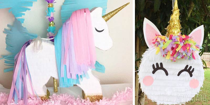 Ideas de Piñatas de Unicornio