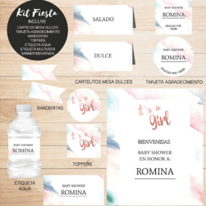 Kit Fiesta Decoración Baby Shower
