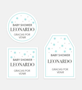 Tarjeta de Agradecimiento Baby Stars