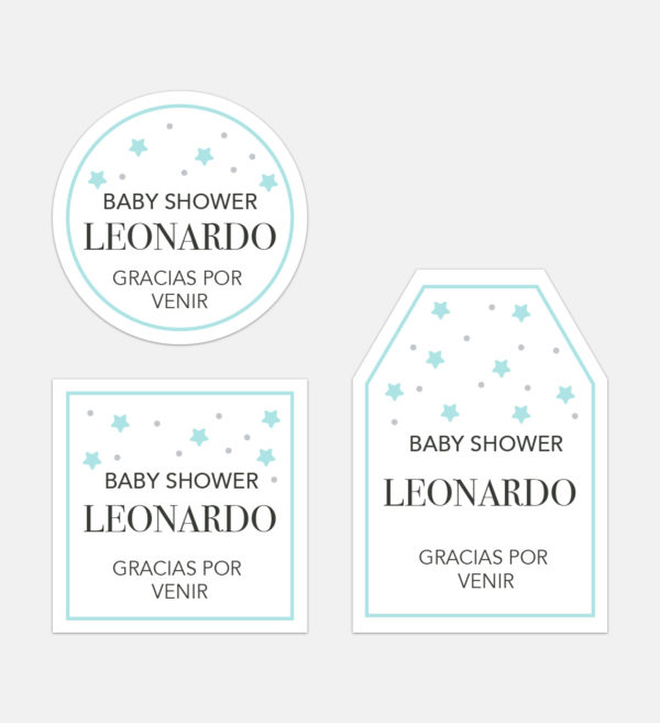 Tarjeta de Agradecimiento Baby Stars