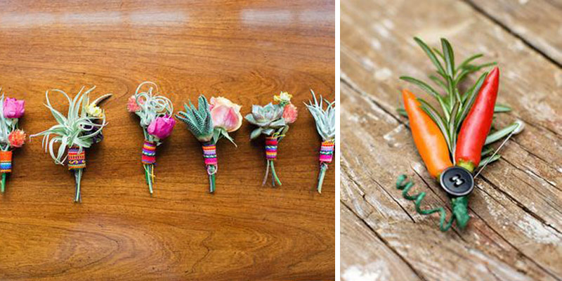 Boutonniere Estilo Mexicano