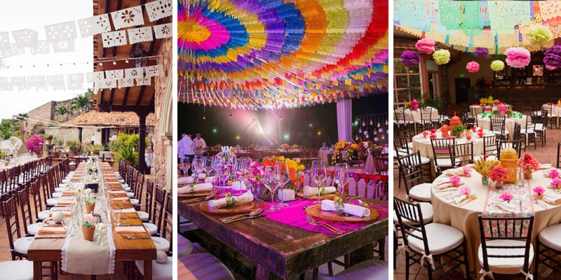 Decoración Boda Estilo Mexicano