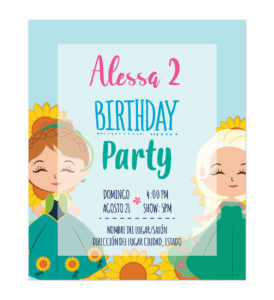 Invitación Ana y Elsa Verano