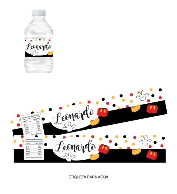 Kit Infantil Mickey Confeti - Imagen 4