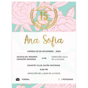 Invitación XV Años Florida