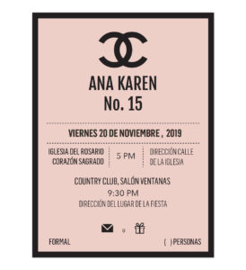 Invitación XV Años Coco CH