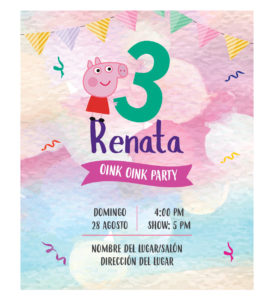 Invitación Cumpleaños Peppa P