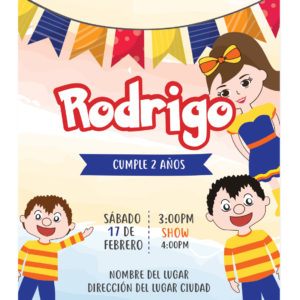 Invitación Cumpleaños Belly y Amigos