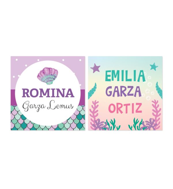 Tarjetas para Regalos Sirenita