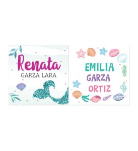 Tarjetas para Regalos Sea Sirenita