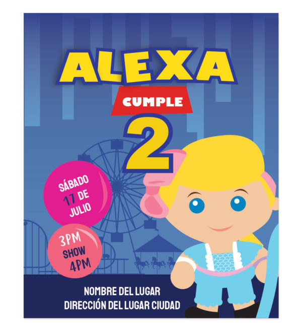 Invitación Bo Peep Toy Story