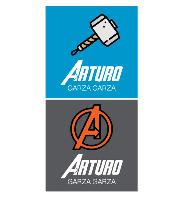 Tarjetas para Regalos Martillo Avengers