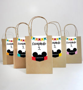 Etiqueta Bolsa de Cumpleaños Mickey