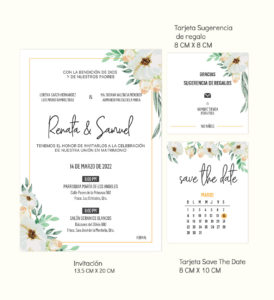 Diseño invitación Boda Cornelia