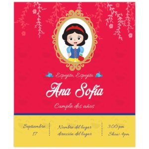 Invitación Espejito espejito