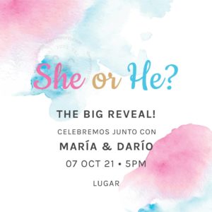 Invitación Digital Gender Reveal She or He