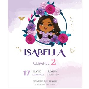 Invitación Encanto Isabela
