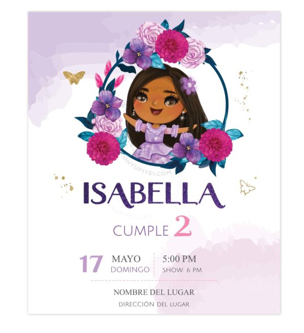 Invitación Encanto Isabela
