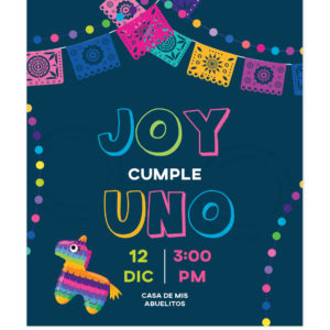 Invitación Piñata Mexicana