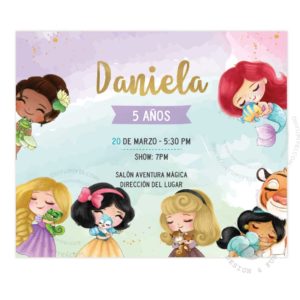 Invitación Princesas