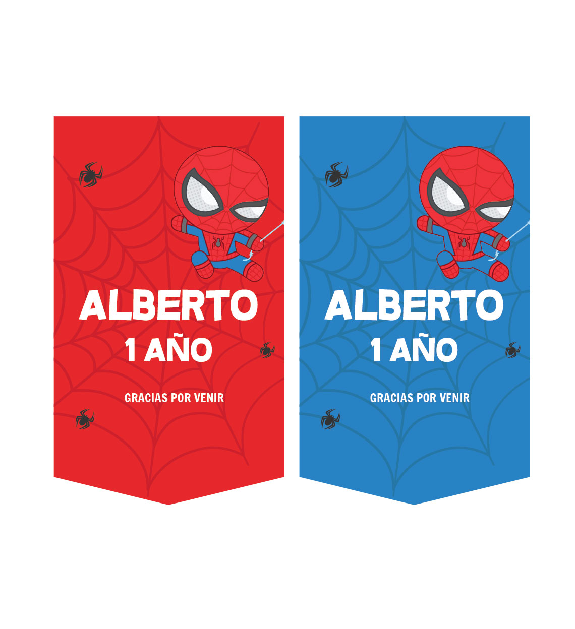 para de Dulces Spiderman baby