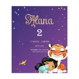 Invitación Princesa Jasmine