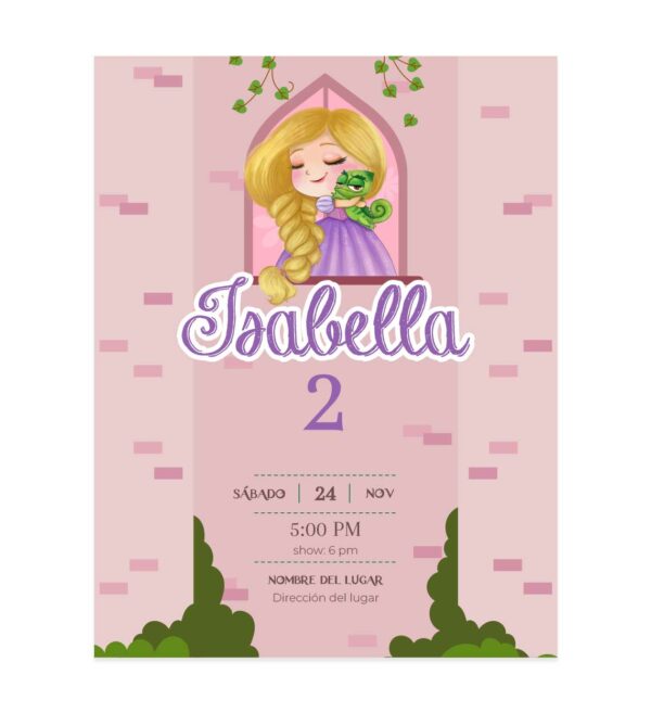 Invitación Torre Rapunzel