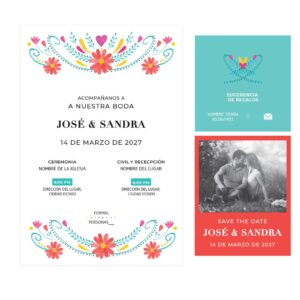 Invitación Boda Mexicana